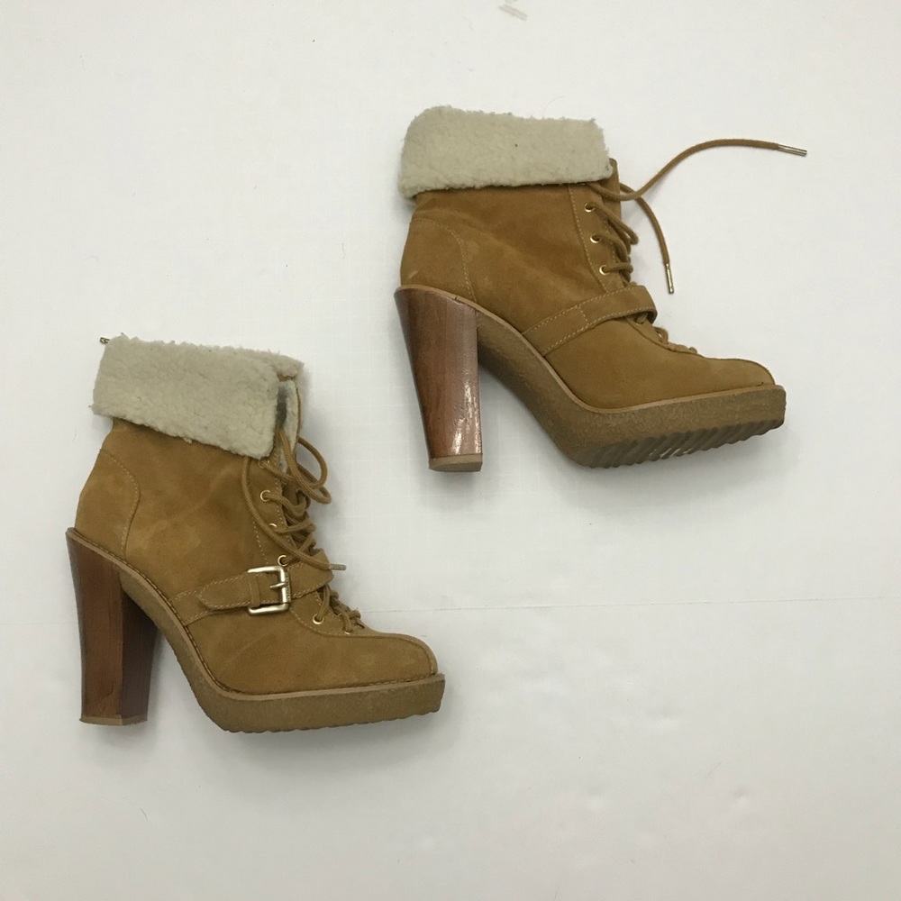 Michael Kors suede lace up boots size 9